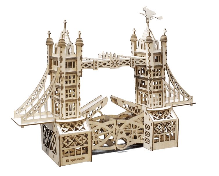 Maquette 3D en bois - Tower Bridge Grand modèle
