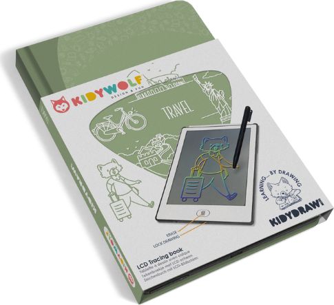 Kidydraw Mini - Tablette à dessin 30 Voyages et transports